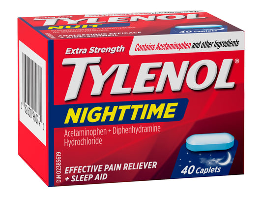 Tylenol Extra Strength Nighttime Caplets 40 Count