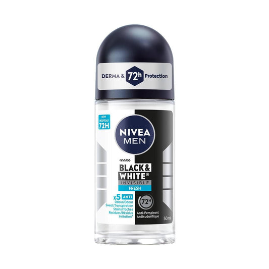 NIVEA Black & White Fresh Roll-On Deodorant