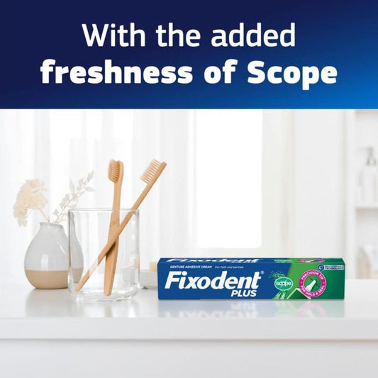 Fixodent Plus Scope Denture Adhesive Cream 57g