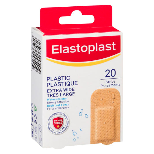 Extra Wide Plastic Water Resistant Bandages 20 Pack