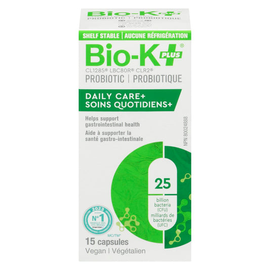 Daily Care+ Probiotic Capsules 25B CFU (15 Count)