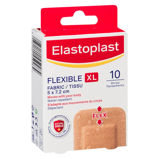 XL Fabric Bandages for Elbow & Knee, 10 Pack