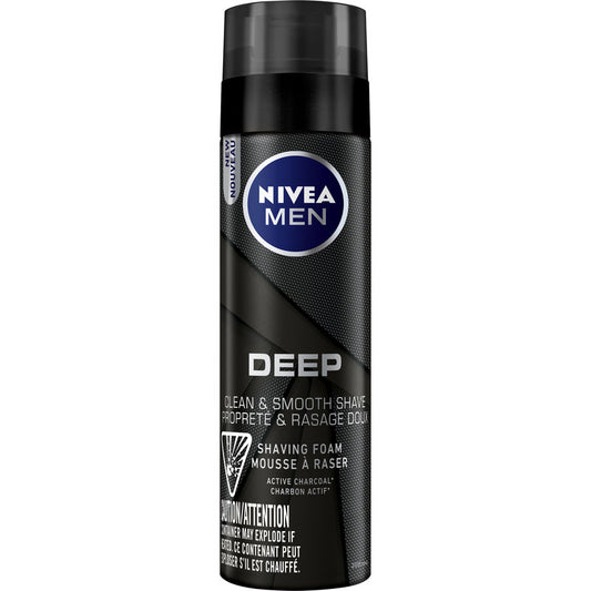 Men's Deep Shave Foam with Charcoal 200g