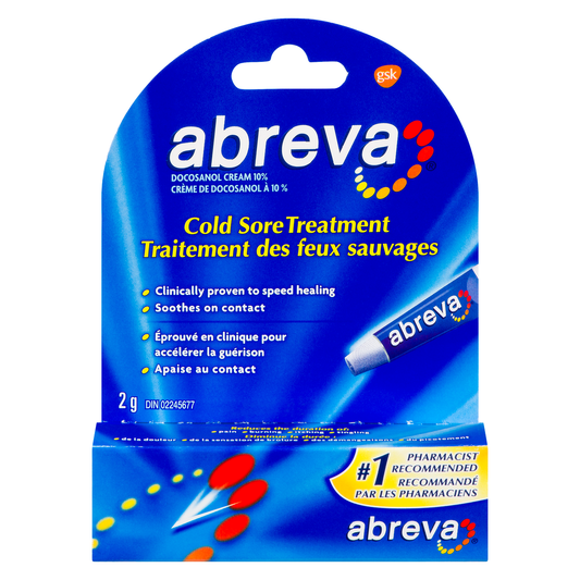 Abreva Cold Sore & Fever Blister Treatment Tube 2g
