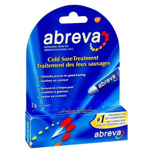 Abreva Cold Sore & Fever Blister Treatment Tube 2g
