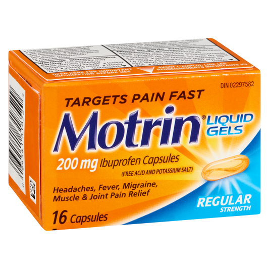 Motrin IB Liquid Gels 200mg - 16 Capsules