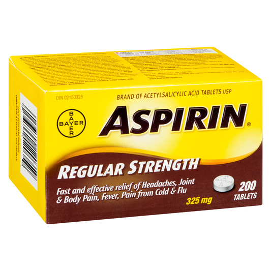Aspirin 325mg Tablets - 200 Count