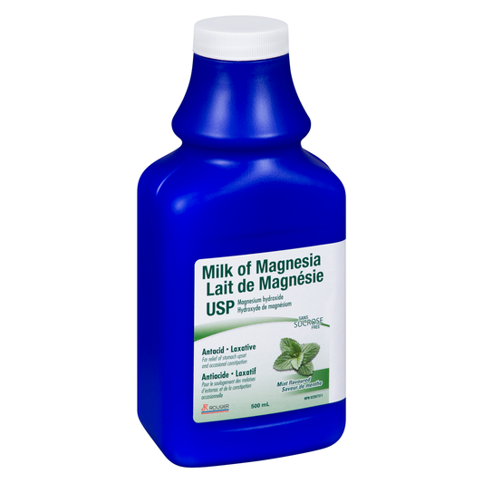 Milk of Magnesia Mint Laxative & Antacid 500ml