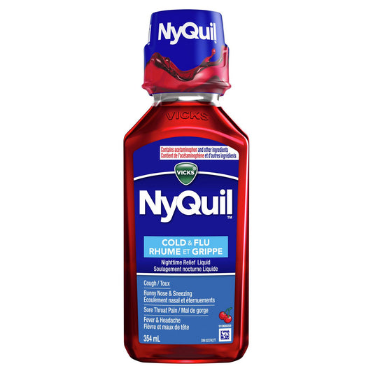NyQuil Nighttime Cold & Flu Relief Cherry 354ml