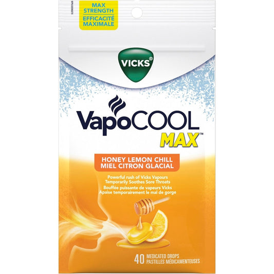 VapoCOOL Severe Honey Lemon Medicated Drops 40ct