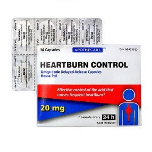 Heartburn Control Omeprazole 20mg Tablets - 14 Count
