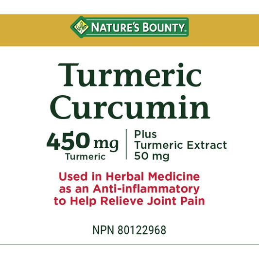 Turmeric Curcumin 450mg Capsules, 120 Count