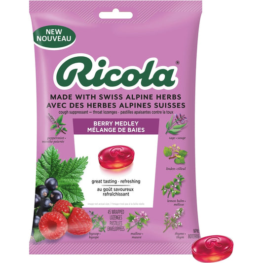 Berry Medley Herbal Throat Drops 6-Pack
