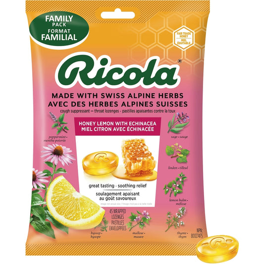 Honey Lemon Echinacea Throat Drops 6-Pack