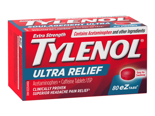 Ultra Relief Headache EZTabs 80 Tablets