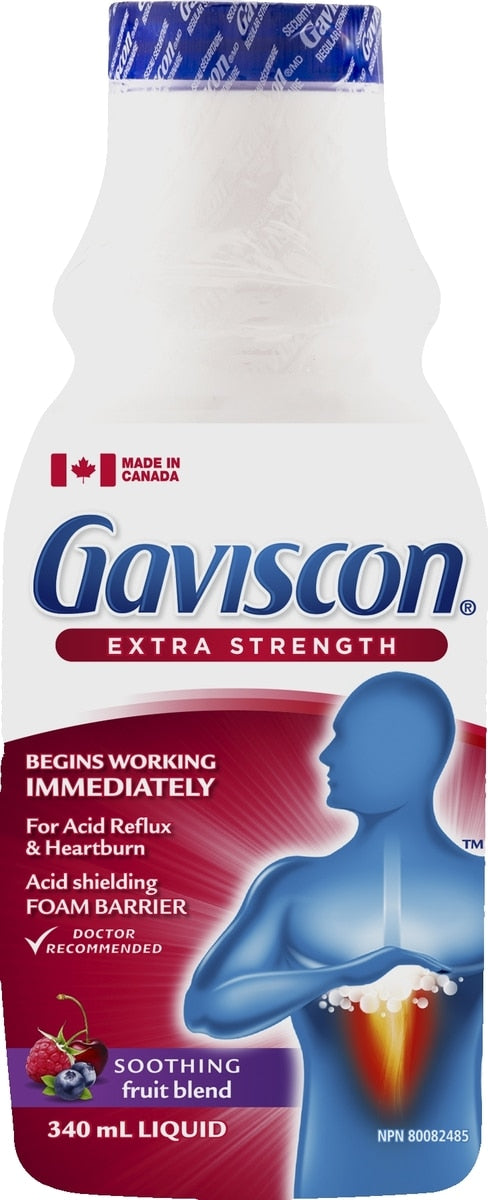 Gaviscon Extra Strength Fruit Antacid Liquid 340ml