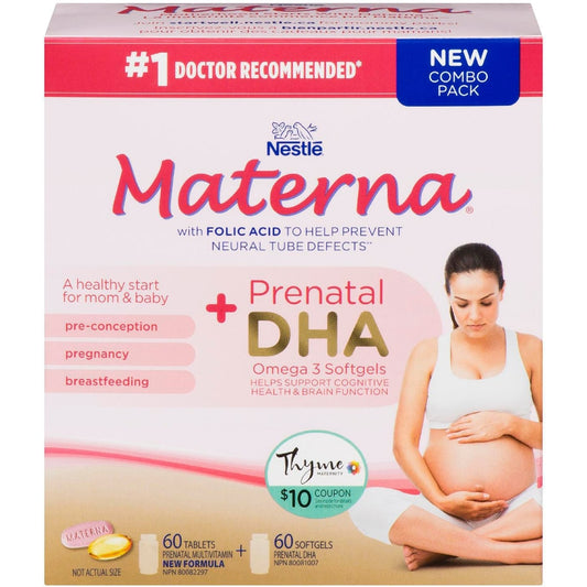 Prenatal Multivitamin & DHA Combo Pack (2 x 60 Capsules)
