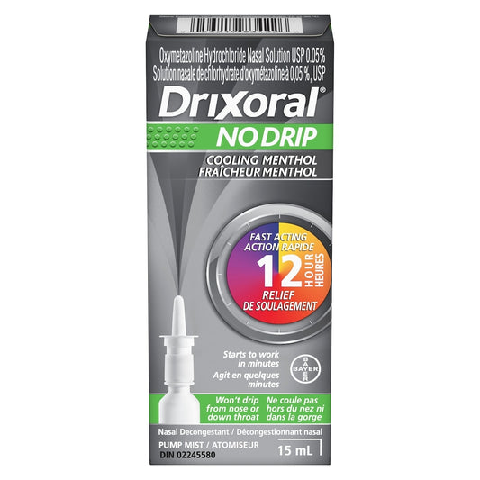 No Drip Menthol Nasal Spray 15ml