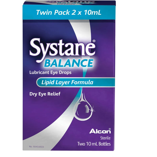 Systane Balance Lubricant Eye Drops Twin Pack 2x10ml