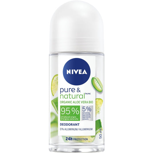 Pure & Natural Aloe Vera Roll-On Deodorant 50ml