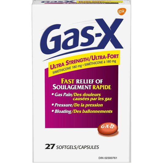 Ultra Strength Gas Relief Softgels, 27 Count