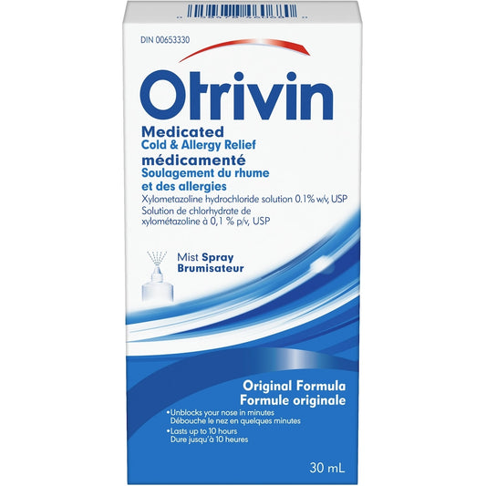 Otrivin Adult Nasal Decongestant Spray 0.1% 30ml