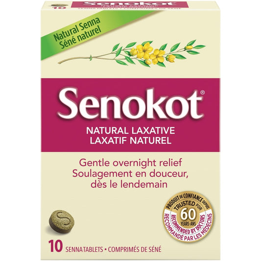 Senokot Natural Senna Laxative Tablets 10-Pack