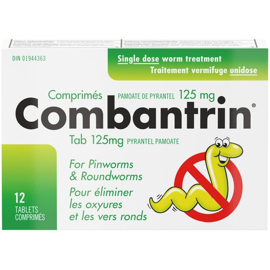 Combantrin Worming Tablets for Intestinal Worms - 12 Pack