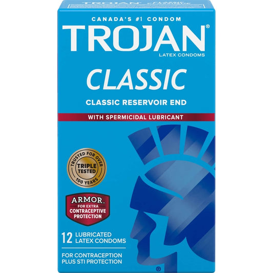 Trojan Spermicidal Condoms, 12-Pack