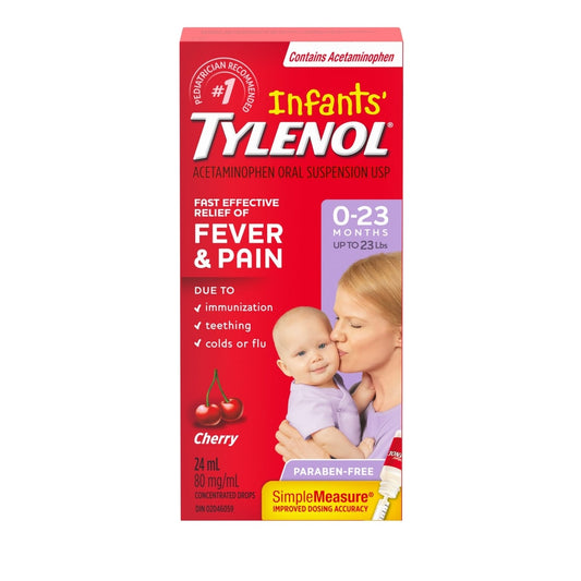 Infants' Tylenol Cherry Acetaminophen Drops 24mL