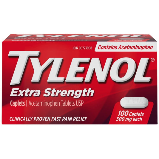 Tylenol Extra Strength 500mg Caplets 100 Count