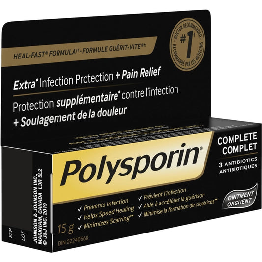 Polysporin Complete Antibiotic Ointment 15g