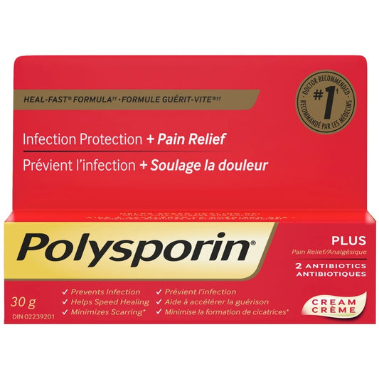 Polysporin Plus Pain Relief Cream 30g
