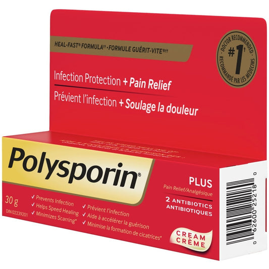 Polysporin Plus Pain Relief Cream 30g
