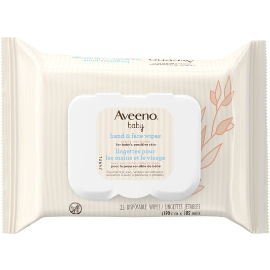 Sensitive Baby Hand & Face Wipes, 25 Count