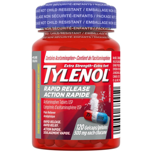 Tylenol Extra Strength Rapid Release Gelcaps 120 Count