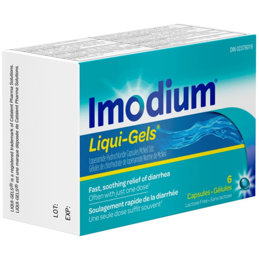 Imodium Liqui-Gels Diarrhea Relief Capsules 6-Pack