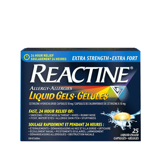 Reactine Extra Strength Allergy Liquid-Gels, 25 Capsules