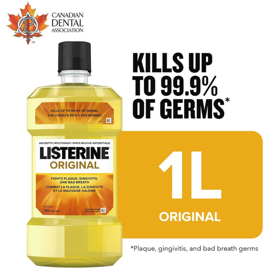 Listerine Original Antiseptic Mouthwash 1L