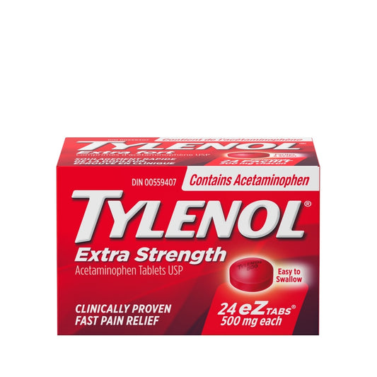 Tylenol Extra Strength EZ Tabs 500mg 24 Tablets