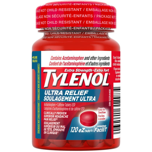 Tylenol Ultra Relief EZTabs 120 Tablets