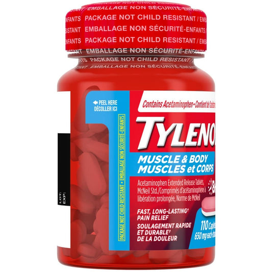 Tylenol Muscle & Body Pain Relief Caplets 110 Count
