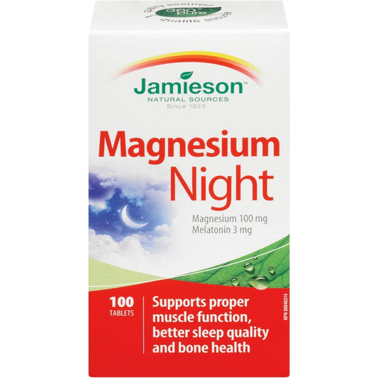 Magnesium 100mg & Melatonin 3mg Sleep Support Tablets 100ct