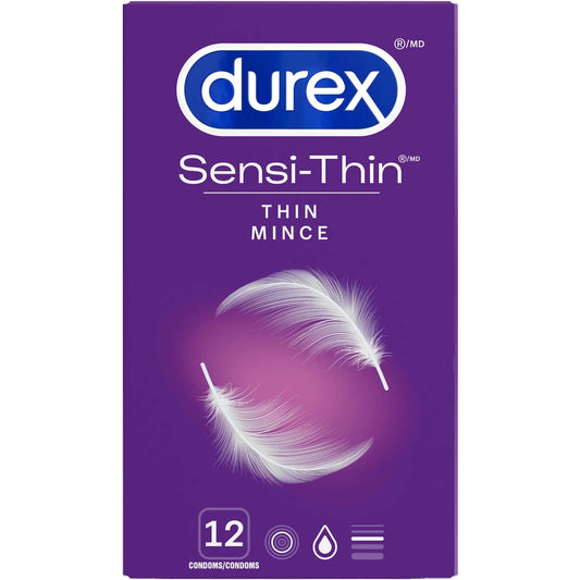 Sensi-Thin Ultra-Thin Lubricated Condoms, 12-Pack