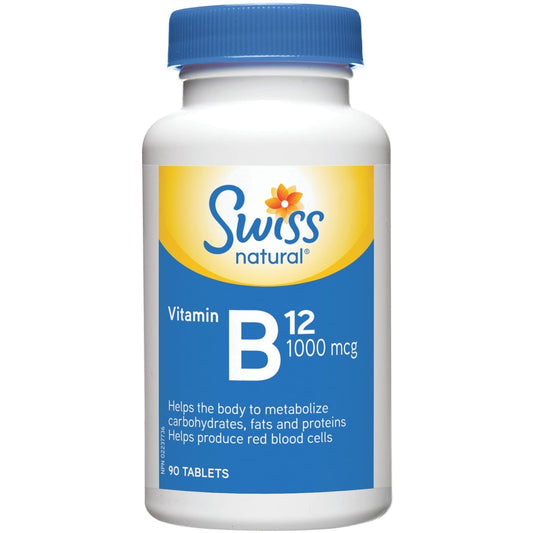 Vitamin B12 1000mcg Tablets - 180 Count