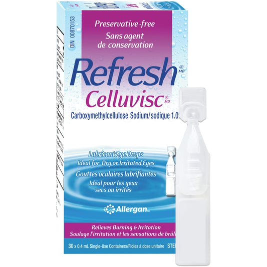Celluvisc Preservative-Free Eye Drops 30 Single-Use Vials