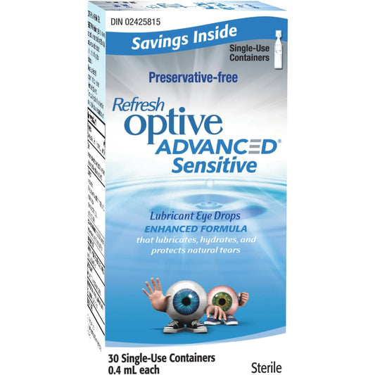 Refresh Optive Advanced Sensitive Eye Drops 30 x 0.4ml