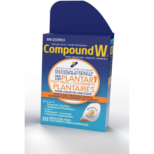 Plantar Wart Remover Pads, 20 Pack