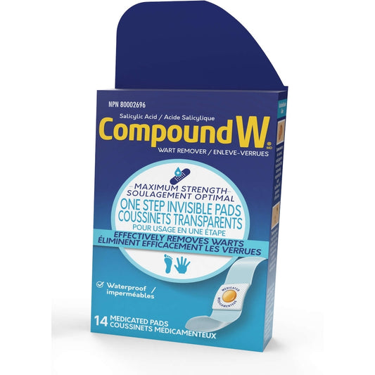 Invisible Wart Remover Pads, 14 Pack
