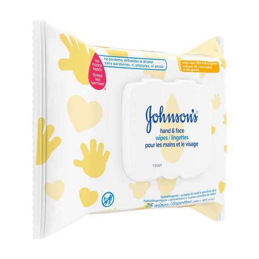 Baby Hand & Face Wipes - 25 Count